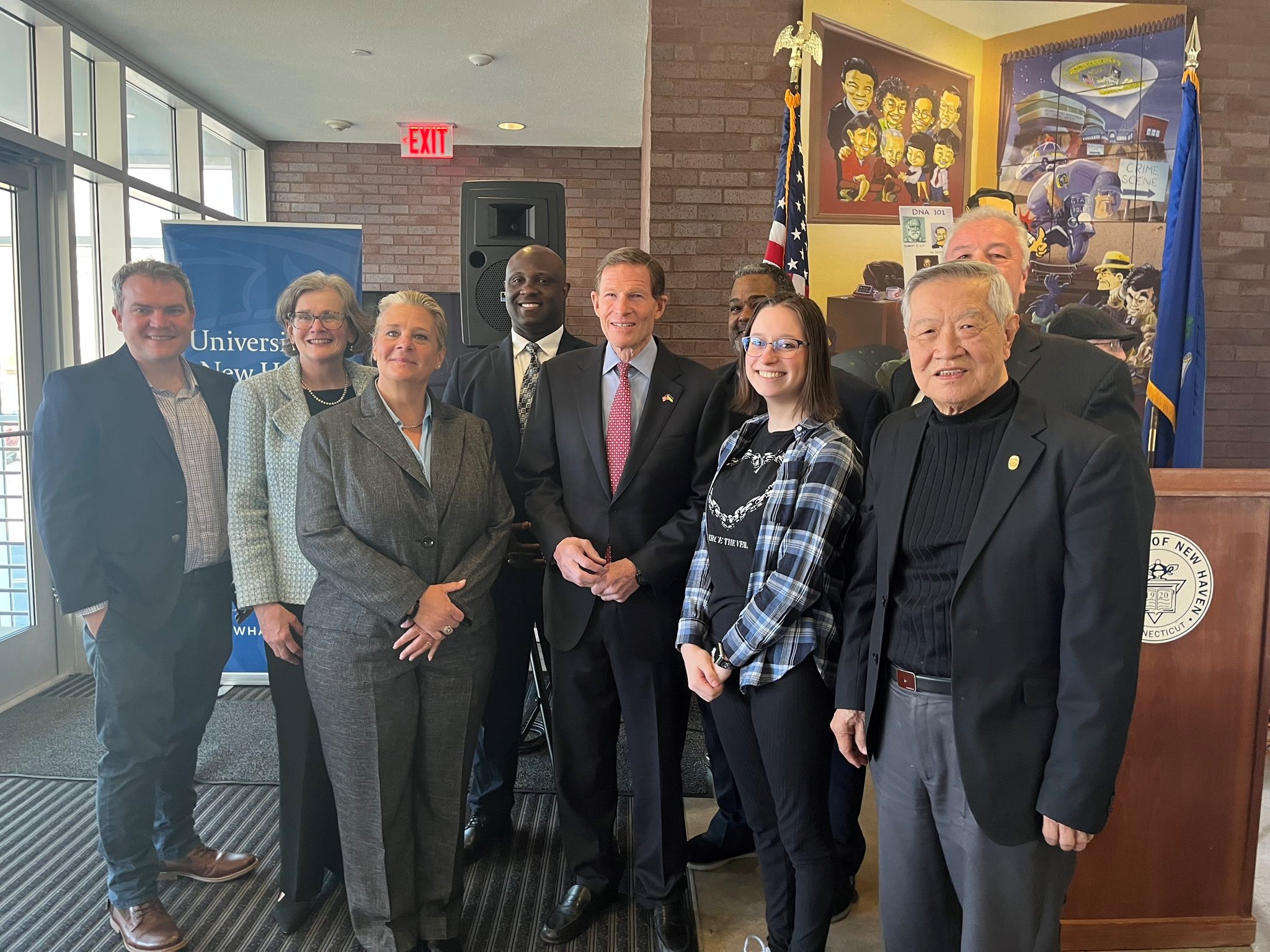 Blumenthal announced $1 million in federal funding for the University of New Haven to augment community-based policing efforts in the Greater New Haven area with strategies that will specifically target gun violence reduction. 